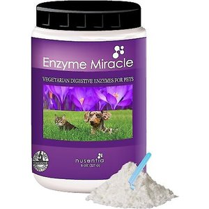Nusentia Enzyme Miracle Digestive & Metabolic Dog & Cat Supplement, 273g jar