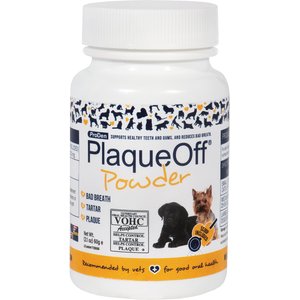 swedencare PlaqueOff Powder Dog & Cat Supplement, 60g bottle