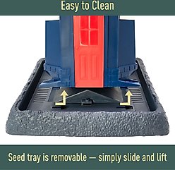 North States Large Nautical Navy Lighthouse Birdfeeder, Navy Blue, 8-lb slide 2 of 8