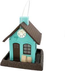 North States Early Bird Cafe Birdfeeder, Teal, 5-lb