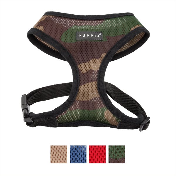 Puppia Black Trim Polyester Back Clip Dog Harness, Camo, X-Large: 22 to 32-in chest slide 1 of 7