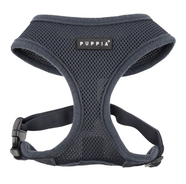 Puppia Polyester Back Clip Dog Harness, Grey, Medium: 16 to 22-in chest slide 1 of 8