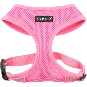 Puppia Polyester Back Clip Dog Harness, Pink, X-Small: 9 to 12.5-in chest