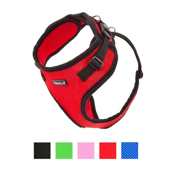 Puppia RiteFit Polyester Back Clip Dog Harness, Red, X-Large: 22.1 to 29.6-in chest slide 1 of 9