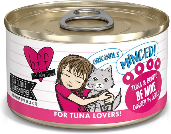 BFF Tuna & Bonito Be Mine Dinner in Gelee Canned Cat Food, 3-oz, case of 24 slide 1 of 10