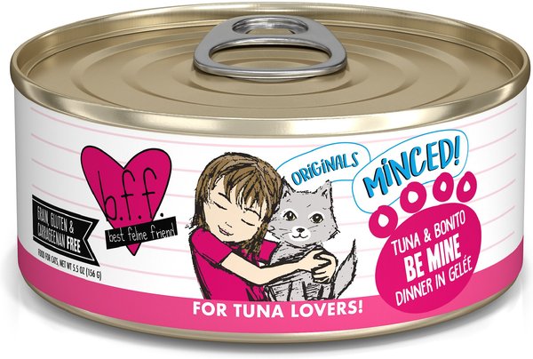 BFF Tuna & Bonito Be Mine Dinner in Gelee Canned Cat Food, 5.5-oz, case of 24 slide 1 of 10
