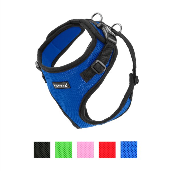 Puppia RiteFit Polyester Back Clip Dog Harness, Royal Blue, Large: 19.3 to 26-in chest slide 1 of 9