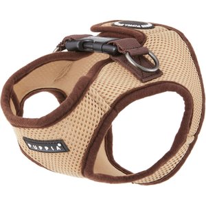Puppia Vest Polyester Step In Back Clip Dog Harness, Beige, Large: 16.9-in chest