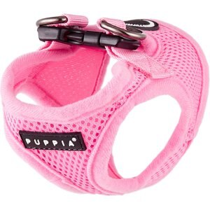 Puppia Vest Polyester Step In Back Clip Dog Harness, Pink, X-Small
