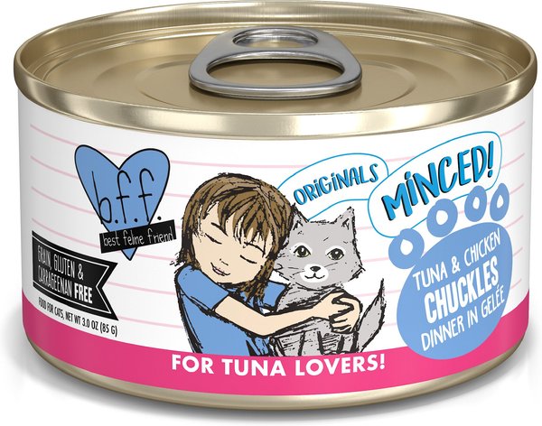 BFF Tuna & Chicken Chuckles Dinner in Gelee Canned Cat Food, 3-oz, case of 24 slide 1 of 10