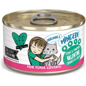 BFF Tuna & Pumpkin Valentine Dinner in Gravy Canned Cat Food, 3-oz, case of 24