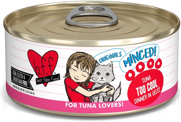 BFF Tuna Too Cool Dinner in Gelee Canned Cat Food, 5.5-oz, case of 24 slide 1 of 10