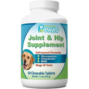 Particular Paws Chewable Tablets Joint & Hip Dog Supplement, 60 count