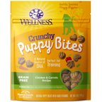 Wellness Crunchy Puppy Bites Chicken & Carrots Recipe Grain-Free Natural Dog Treats, 6-oz bag
