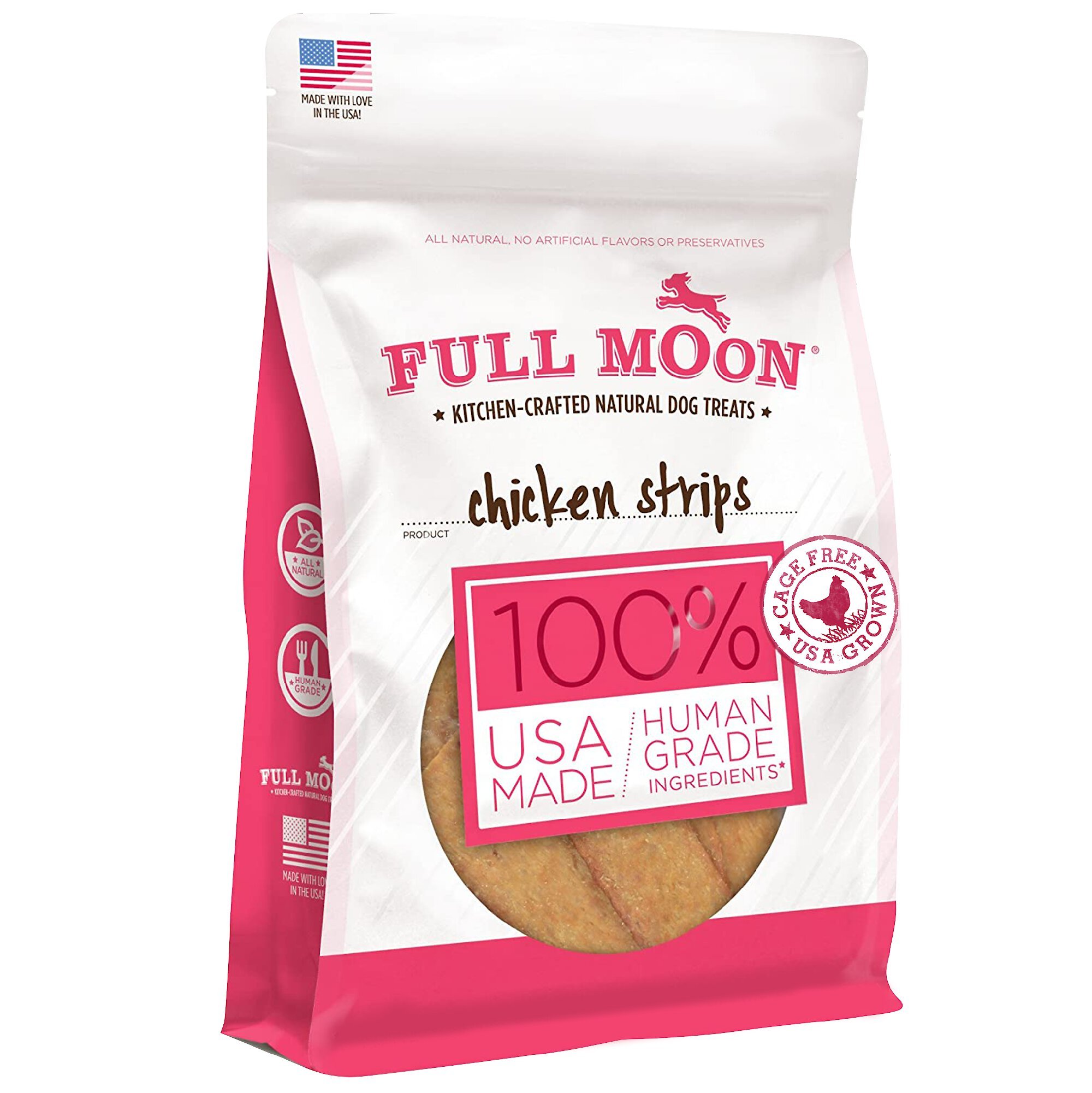 FULL MOON Chicken Strips GrainFree Dog Treats Customer Questions