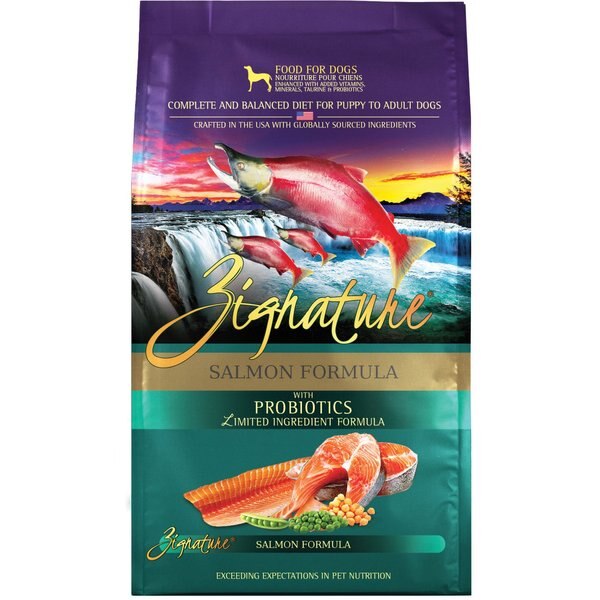 ZIGNATURE Trout & Salmon Meal Limited Ingredient Formula With Probiotic