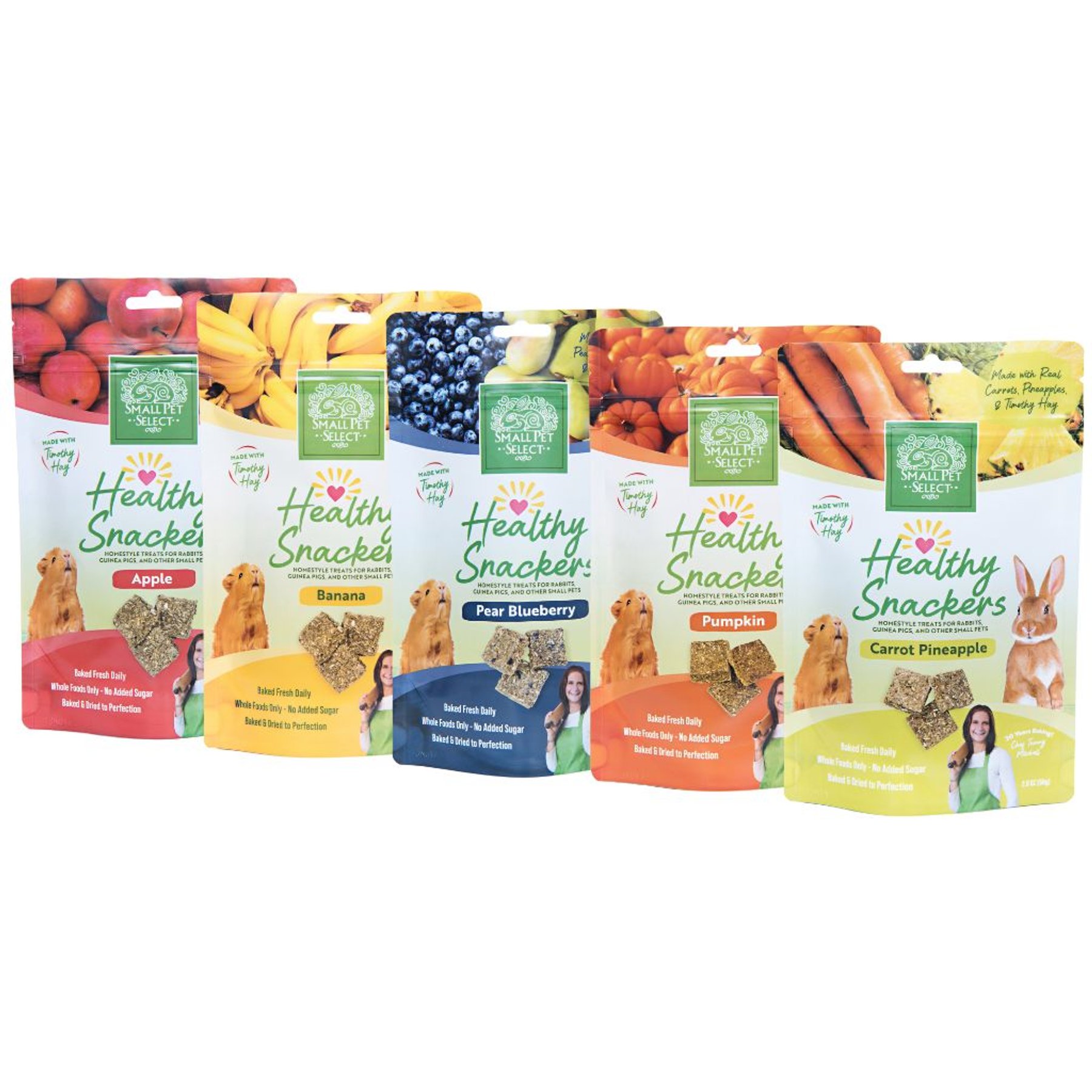 Small Pet Select Healthy Snacker Bundle Small Pet Treats, 2-oz bag, 5 count