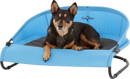 Show full view: Gen7Pets Cool-Air Cot Elevated Dog Bed, Trailblazer Blue, Medium slide 6 of 12