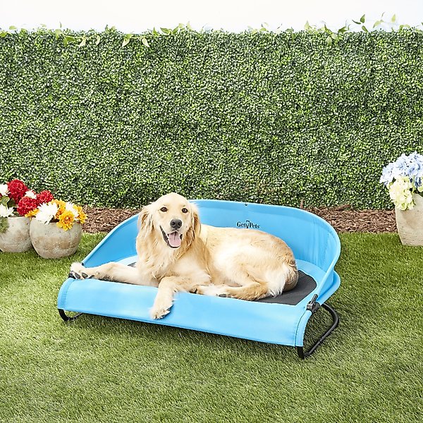 GEN7PETS CoolAir Cot Elevated Dog Bed, Trailblazer Blue, Large