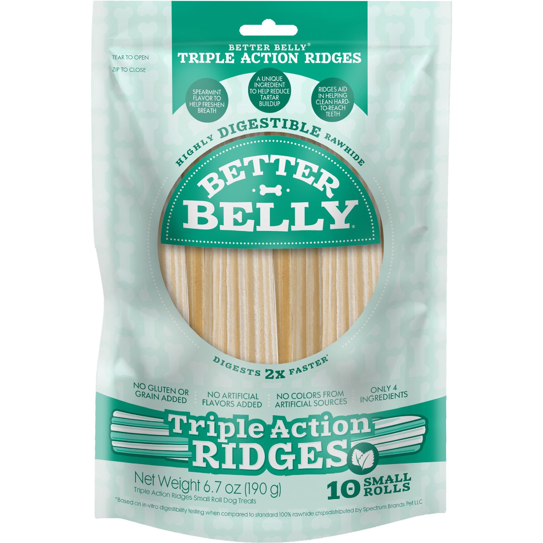 BETTER BELLY Highly Digestible Triple Action Ridges Small Rolls