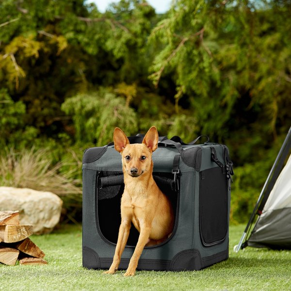 FRISCO Dog & Small Pet Indoor & Outdoor 3-Door Collapsible Soft