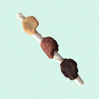 Show full view: Better Belly Dental Kabobs Chicken & Spearmint Flavor Dental Dog Treats, 18 count slide 4 of 12