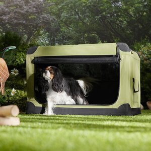 Frisco Dog Indoor & Outdoor 3-Door Collapsible Soft-Sided Crate