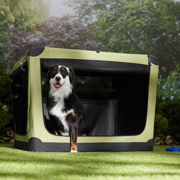 FRISCO Dog & Small Pet Indoor & Outdoor 3-Door Collapsible Soft-Sided ...