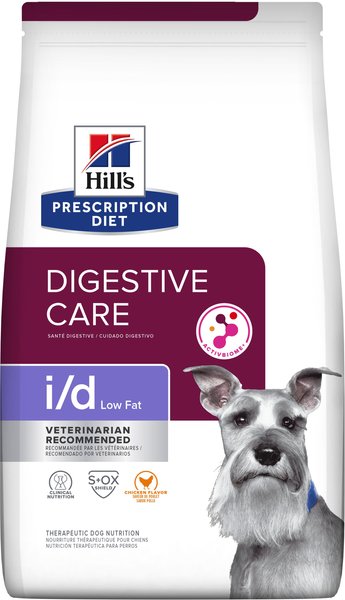 Hill's Prescription Diet i/d Digestive Care Low Fat Chicken Flavor Dry Dog Food, 27.5-lb bag slide 1 of 11