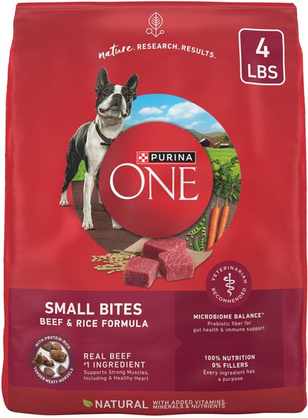 PURINA ONE Small Bites Beef Rice Formula Small Dry Dog Food 4