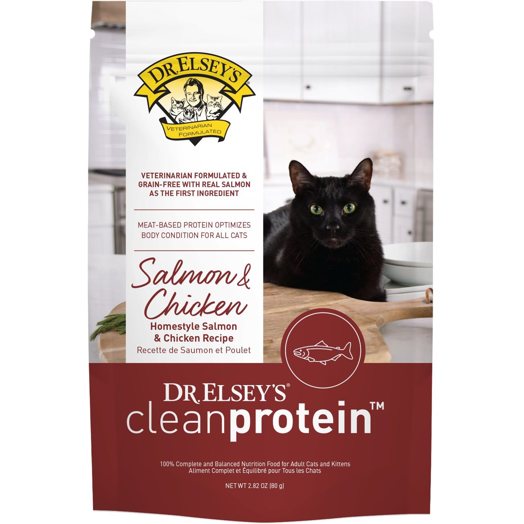 DR. ELSEY S cleanprotein Homestyle Salmon Chicken Wet Cat Food