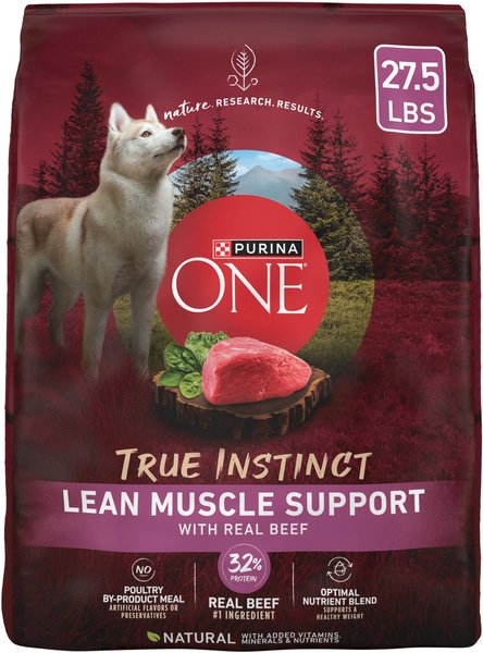 Purina ONE True Instinct Lean Muscle Support High Protein Real Beef Dry Dog Food