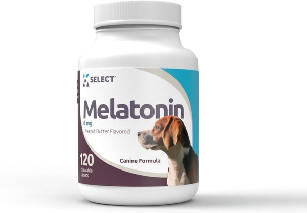 K9 Select Melatonin 6 Mg Peanut Butter Flavored Calming Supplement For