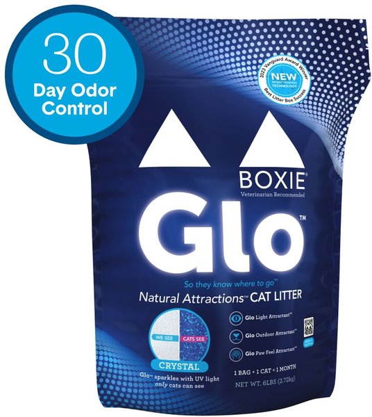 BOXIECAT Glo Natural StressRelief NonClumping Crystal Cat and Kitty