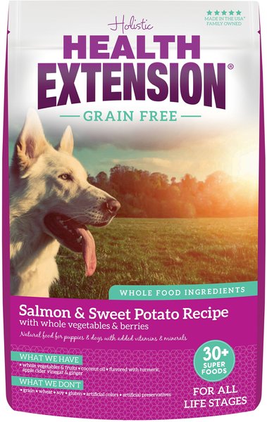 HEALTH EXTENSION Grain Free Salmon Recipe Dry Dog Food 23.5 lb