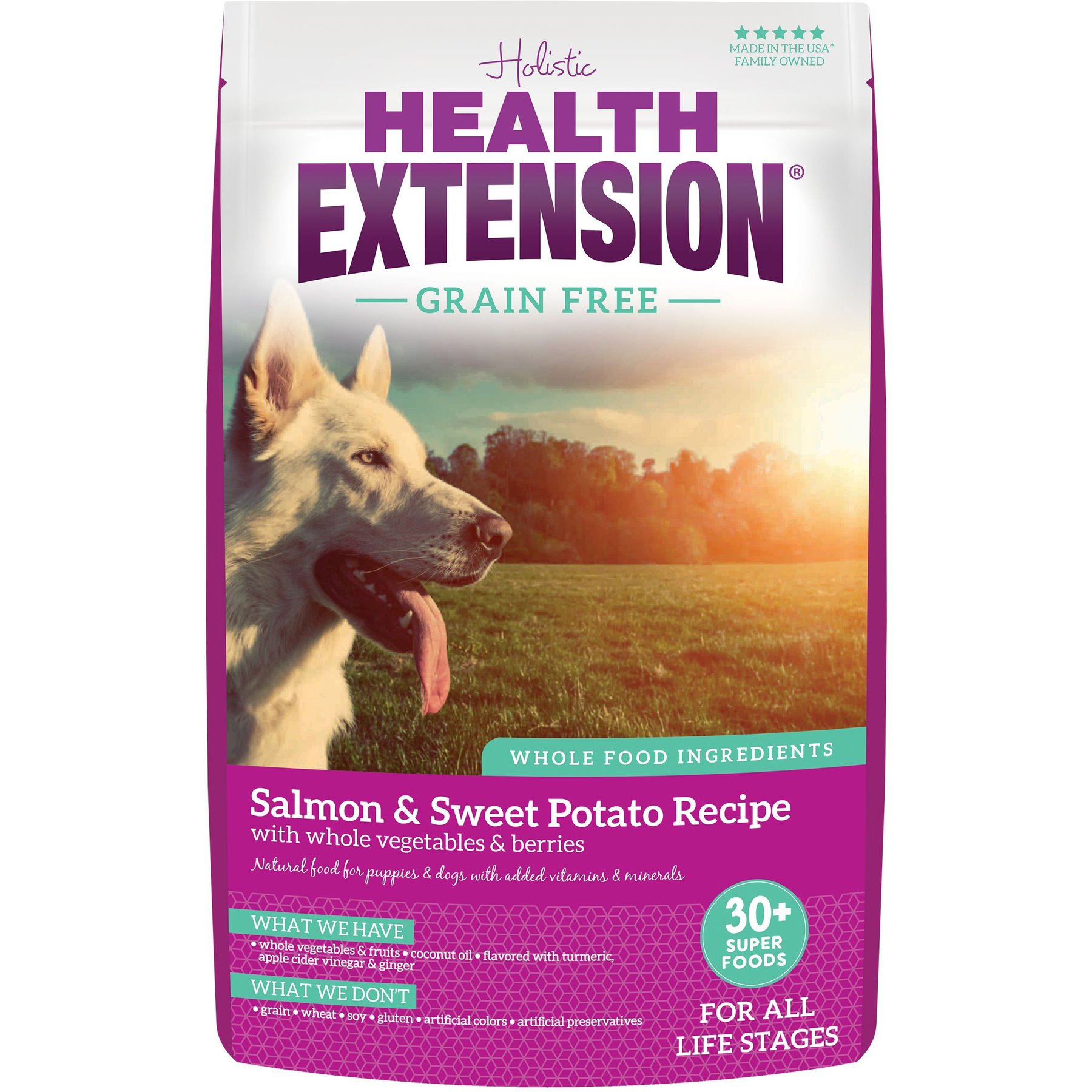 HEALTH EXTENSION Grain Free Salmon Recipe Dry Dog Food 23.5 lb