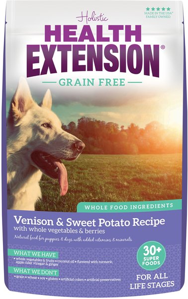 Health Extension Grain-Free Venison & Sweet Potato Recipe Dry Dog Food, 10-lb bag slide 1 of 9