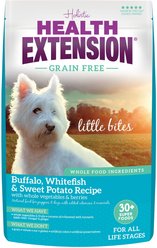 Health Extension Grain-Free Little Bites Buffalo & Whitefish Recipe Dry Dog Food, 10-lb bag