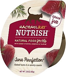 Rachael Ray Nutrish Tuna Purrfection Natural Grain-Free Wet Cat Food, 2.8-oz, case of 12