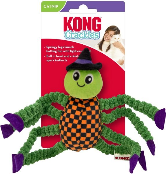 KONG Crackles Flutterz Plush Cat Toy with Catnip