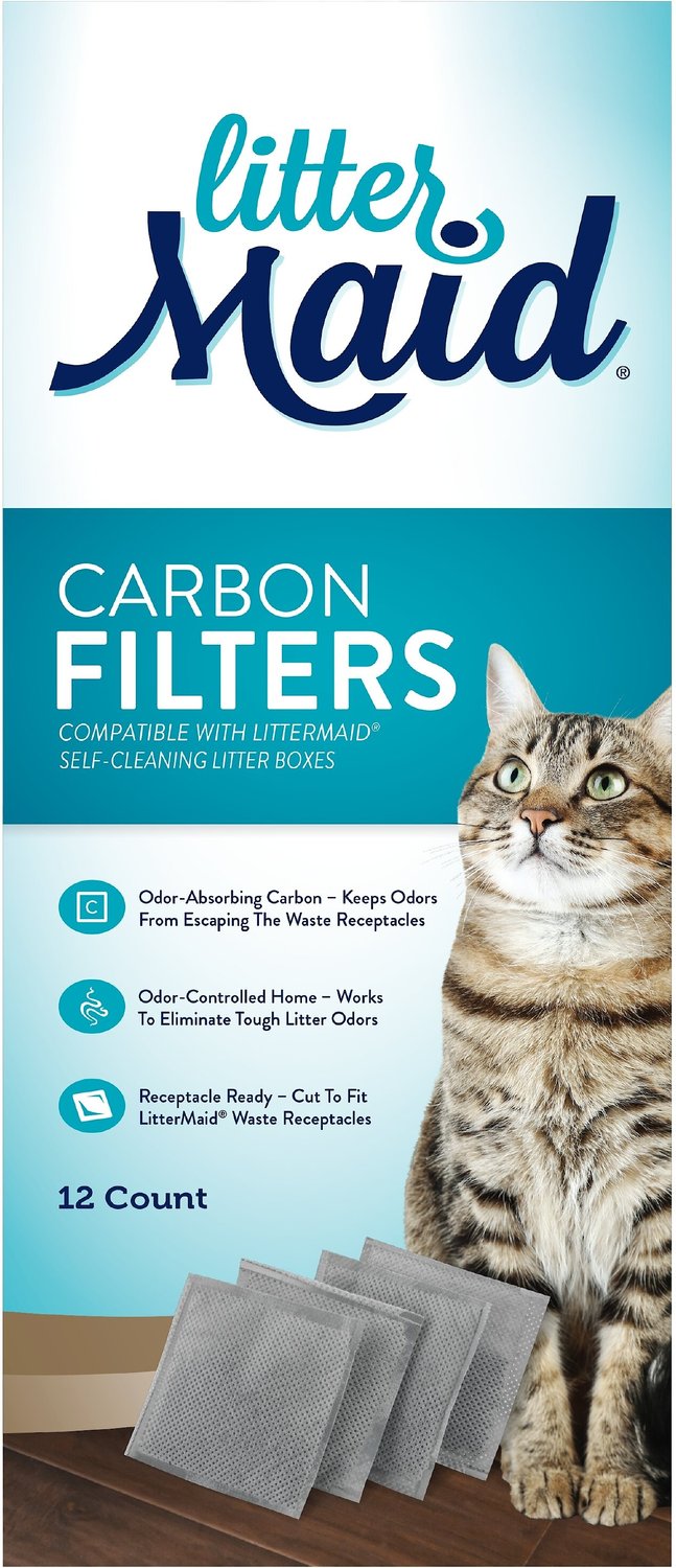 LITTERMAID Carbon Filters for SelfCleaning Cat Litter Box, 12 count
