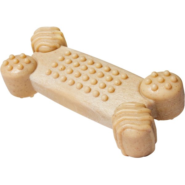 Frisco Peanut Butter Flavored Textured Bone Nylon Chew Dog Toy for Heavy Chewers