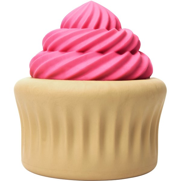 fouFIT Rainbow Swirl Unicorn Cupcake Chew Dog Toy