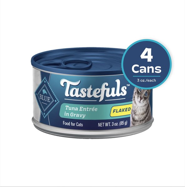 BLUE BUFFALO Tastefuls Tuna Entr e in Gravy Flaked Wet Cat Food 3