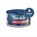 Blue Buffalo Tastefuls Salmon Entrée Pate Wet Cat Food, 3-oz can, case of 4
