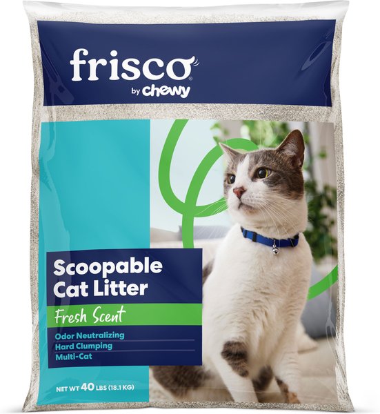 Frisco Multi-Cat Fresh Scented Clumping Clay Cat Litter, 40-lb bag slide 1 of 8