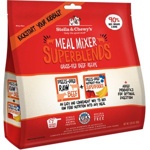 Stella & Chewy's SuperBlends Grass-Fed Beef Recipe Meal Mixers Freeze-Dried Raw Dog Food Topper, 3.25-oz bag
