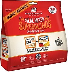 Stella & Chewy's SuperBlends Grass-Fed Beef Recipe Meal Mixers Freeze-Dried Raw Dog Food Topper, 16-oz bag