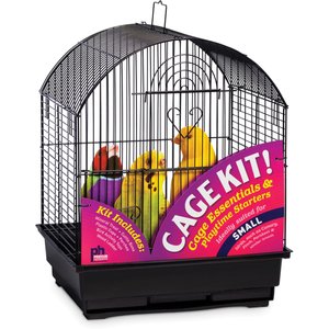 Prevue Pet Products Round Roof Bird Cage Starter Kit, Small