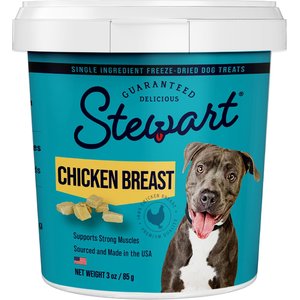 Stewart Chicken Breast Freeze-Dried Dog Treats, 3-oz tub